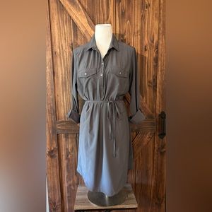 Grey dress great for the office. Wicking material.